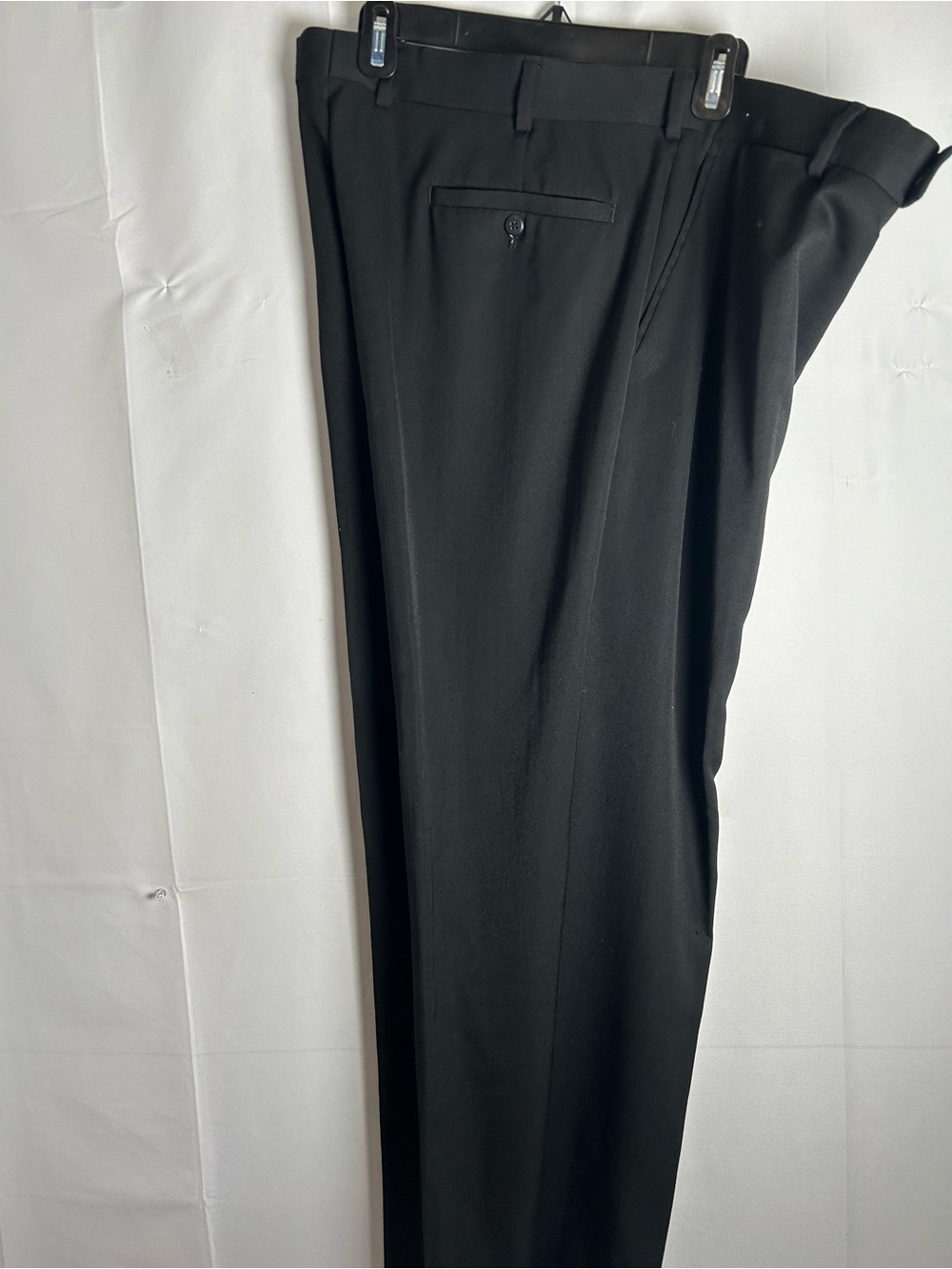 Men's Black Dress Pants - Classic Straight Fit 40X32 - Picture 2 of 16